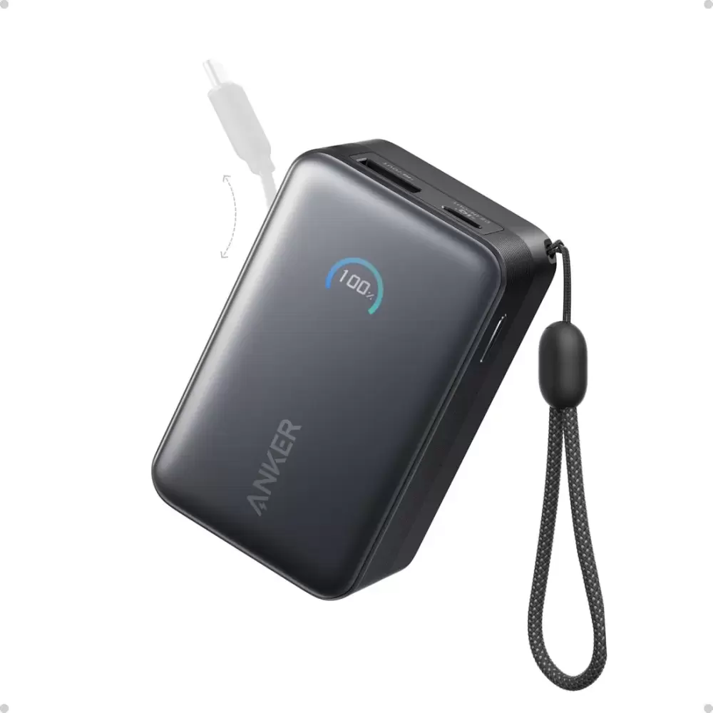 Портативное зарядное устройство Anker Nano Power Bank Built-in USB-C A1638 45W 10000mAh (черный) фото