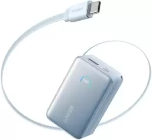 Портативное зарядное устройство Anker Nano Power Bank Built-in USB-C A1638 45W 10000mAh (голубой) фото