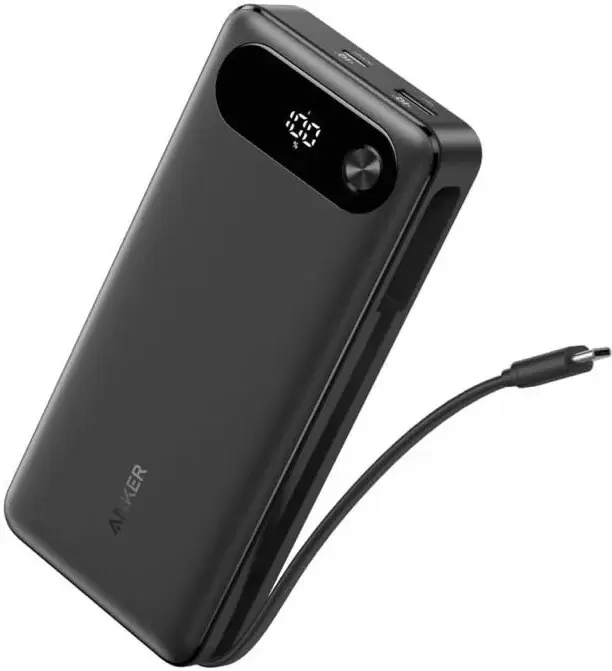 Anker Power Bank Built-in USB-C A1383 87W 20000mAh (черный)
