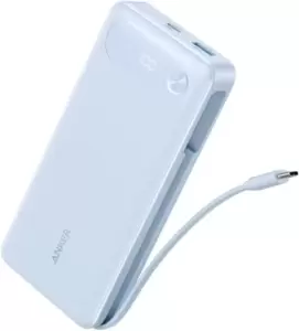 Портативное зарядное устройство Anker Power Bank Built-in USB-C A1383 87W 20000mAh (голубой) фото