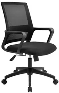 Офисное кресло ANSA 815В (сетчатая ткань, пластик, черный) фото