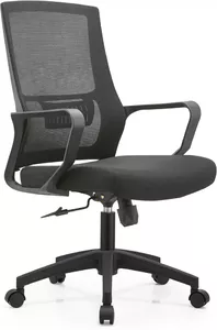 Офисное кресло ANSA 818В (сетчатая ткань, пластик, черный) фото