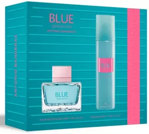 Парфюмерный набор Antonio Banderas Blue Seduction Woman Туалетная вода 100 мл + Дезодорант-спрей фото