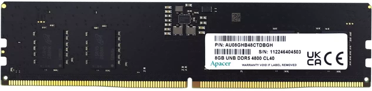 Apacer 8ГБ DDR5 4800 МГц AU08GHB48CTDBGH