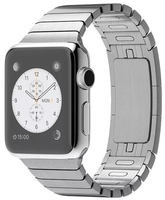 Умные часы Apple Watch 38mm Stainless Steel with Link Bracelet (MJ3E2) фото