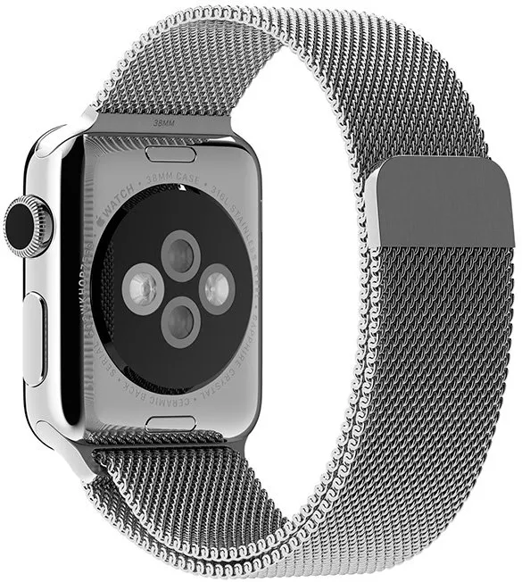 Умные часы Apple Watch 38mm Stainless Steel with Milanese Loop (MJ322) фото 3