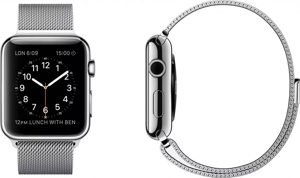 Умные часы Apple Watch 38mm Stainless Steel with Milanese Loop (MJ322) фото 5