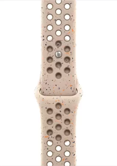 Умные часы Apple Watch Nike Series 10 46 мм (алюминиевый корпус, розовое золото/камень пустыни, спортивный силиконовый ремешок M/L) фото 3