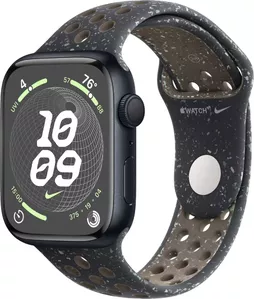Умные часы Apple Watch Nike Series 9 41 мм (алюминиевый корпус, полуночный/полуночный, спортивный силиконовый ремешок S/M) фото