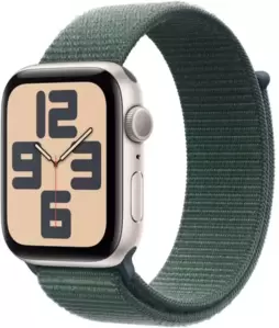 Умные часы Apple Watch SE 2 40 мм (алюминиевый корпус, звездный свет/зеленый, нейлоновый ремешок)  icon