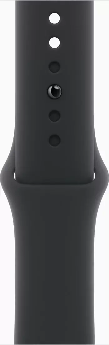 Умные часы Apple Watch Series 11 42 мм (алюминиевый корпус, черный/черный, спортивный силиконовый ремешок M/L) фото