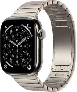 Apple Watch Series 11 42 мм (титановый корпус, природный/природный, браслет Link из нержавеющей стали)
