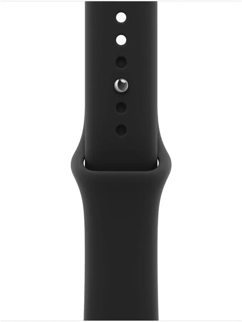 Умные часы Apple Watch Series 12 42 мм (алюминиевый корпус, черный/черный, спортивный силиконовый ремешок S/M) фото 3