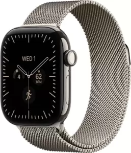 Умные часы Apple Watch Series 12 LTE 42 мм (титановый корпус, природный/природный, миланский браслет)