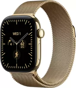 Умные часы Apple Watch Series 12 LTE 42 мм (титановый корпус, сияющее золото/сияющее золото, миланский браслет)