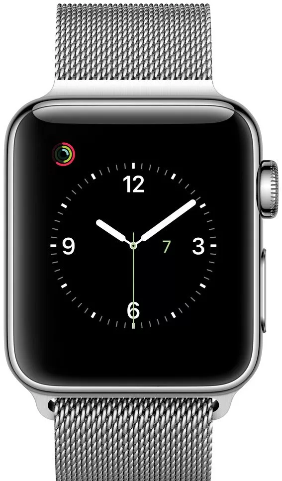 Умные часы Apple Watch Series 2 38mm Stainless Steel with Milanese Loop (MNP62) фото 2