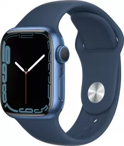 Умные часы Apple Watch Series 7 41 мм (синий/синий омут спортивный) фото