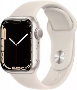 Умные часы Apple Watch Series 7 41 мм (сияющая звезда/сияющая звезда спортивный) icon