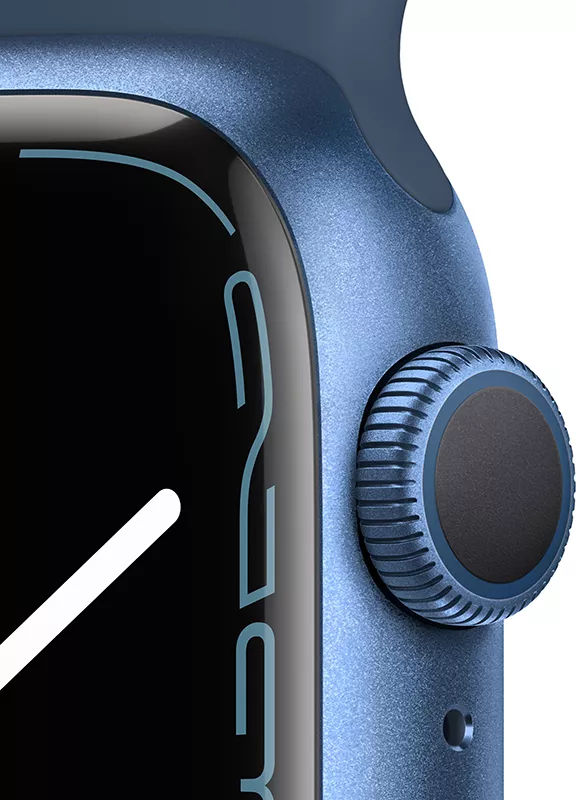 Умные часы Apple Watch Series 7 41 мм (синий/синий омут спортивный) фото 3