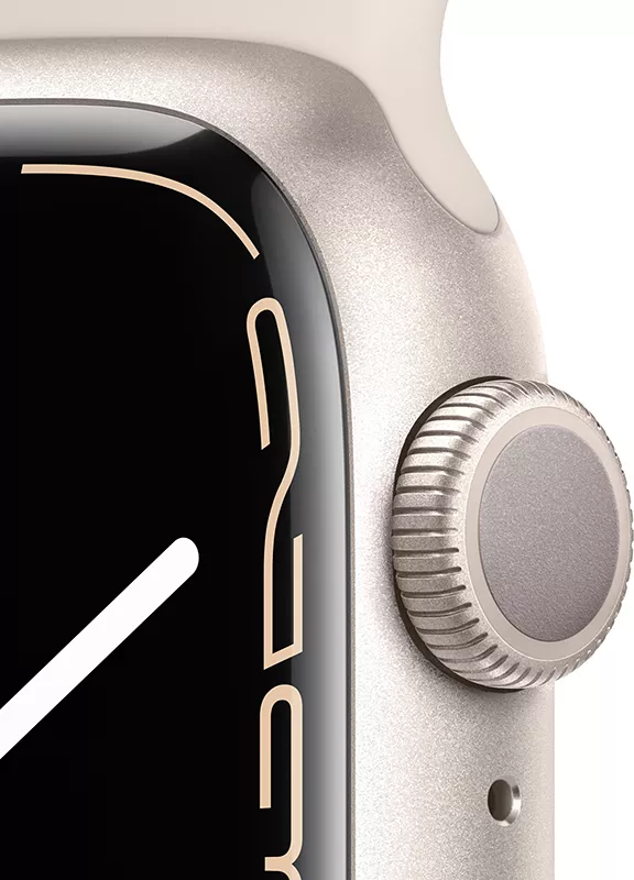 Умные часы Apple Watch Series 7 41 мм (сияющая звезда/сияющая звезда спортивный) фото 3
