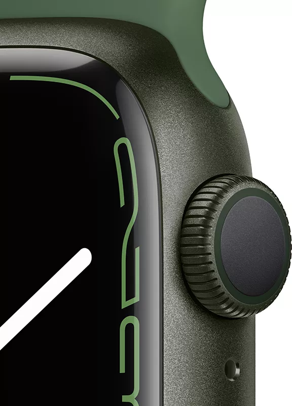 Умные часы Apple Watch Series 7 41 мм (зеленый/зеленый клевер спортивный) фото 3