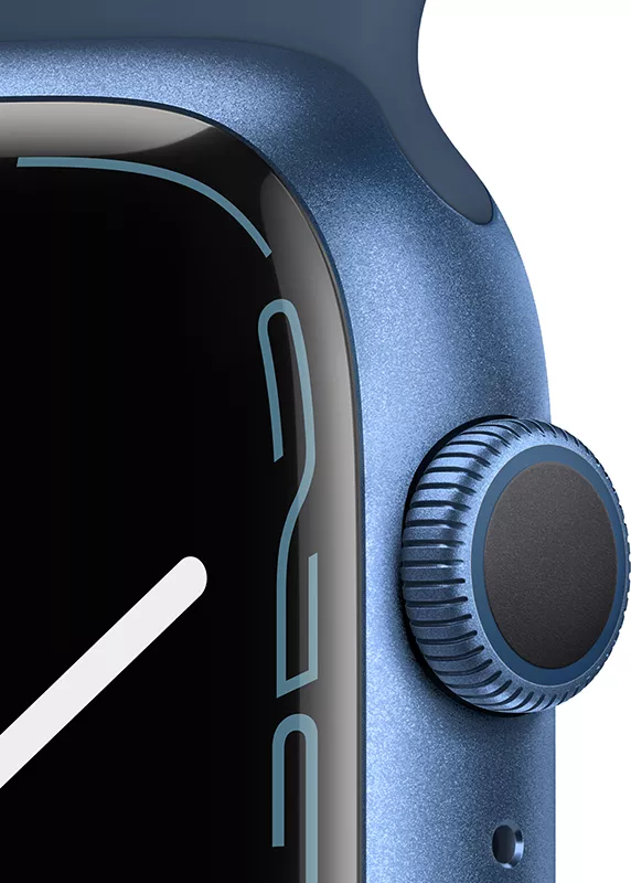 Умные часы Apple Watch Series 7 45 мм (синий/синий омут спортивный) фото 3