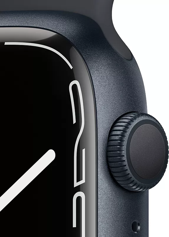 Умные часы Apple Watch Series 7 45 мм (темная ночь/темная ночь спортивный) фото 3