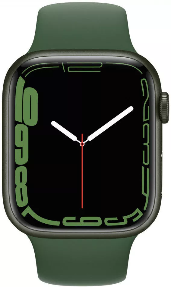 Умные часы Apple Watch Series 7 LTE 41 мм (алюминий зеленый/зеленый клевер спортивный) фото 2