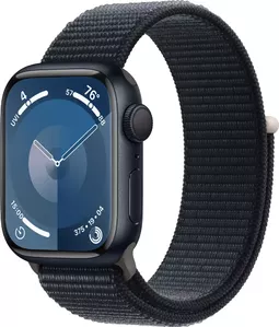Умные часы Apple Watch Series 9 41 мм (алюминиевый корпус, полуночный/полуночный, нейлоновый ремешок) фото