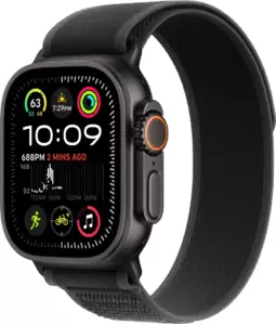 Умные часы Apple Watch Ultra 2 LTE 49 мм (титановый корпус, черный/черный, нейлоновый ремешок M/L) фото