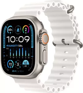 Умные часы Apple Watch Ultra 2 LTE 49 мм (титановый корпус, титановый/белый, ремешок из эластомера) фото