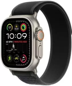 Умные часы Apple Watch Ultra 2 LTE 49 мм (титановый корпус, титановый/черный, нейлоновый ремешок размера M/L) фото