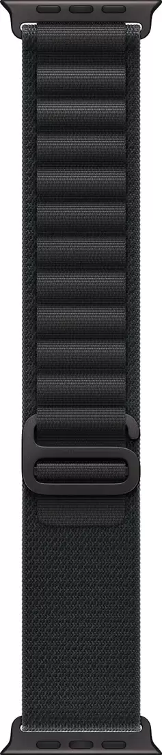 Умные часы Apple Watch Ultra 3 LTE 49 мм (титановый корпус, черный/черный, текстильный ремешок размера L) фото