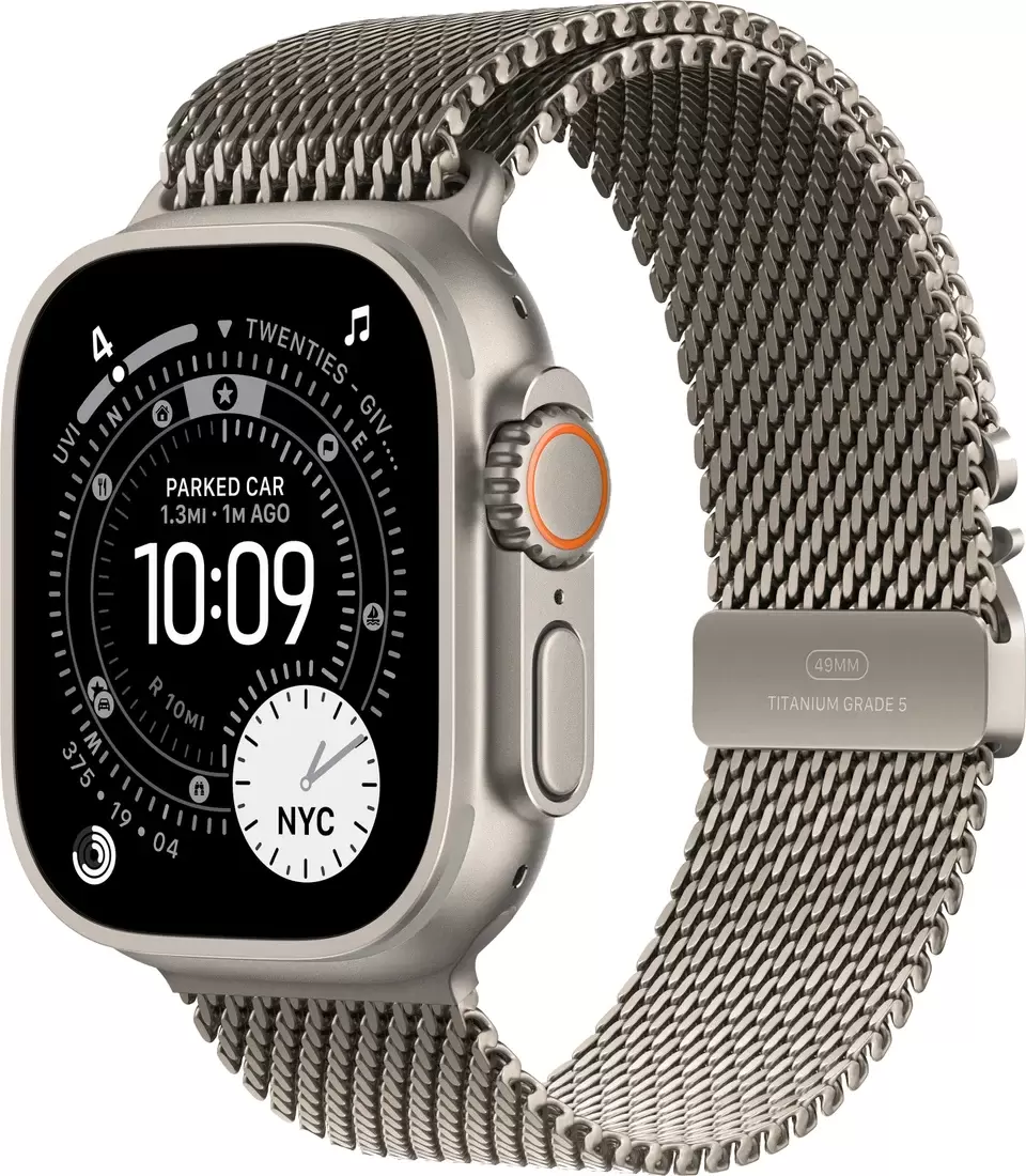 Apple Watch Ultra 3 LTE 49 мм (титановый корпус, природный/природный, миланская петля L)