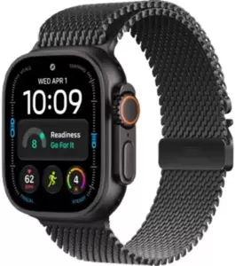 Умные часы Apple Watch Ultra 4 LTE 49 мм (титановый корпус, черный/черный, миланская петля S) фото