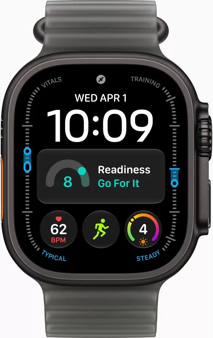 Умные часы Apple Watch Ultra 4 LTE 49 мм (титановый корпус, черный/черный, ремешок из эластомера) фото 2
