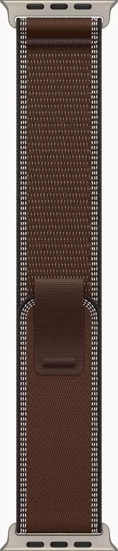 Умные часы Apple Watch Ultra 4 LTE 49 мм (титановый корпус, природный/темно-коричневый, нейлоновый ремешок размера S/M) фото 3