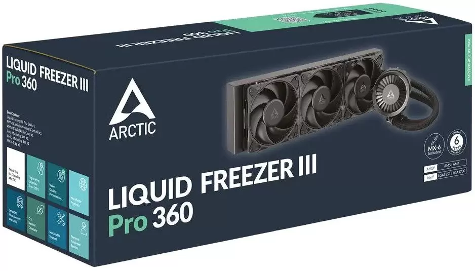 Система жидкостного охлаждения для процессора Arctic Liquid Freezer III Pro 360 ACFRE00180A фото