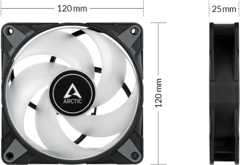 Комплект вентиляторов для корпуса с контроллером Arctic P14 PWM PST RGB 3шт + RGB Controller ACFAN00256A фото