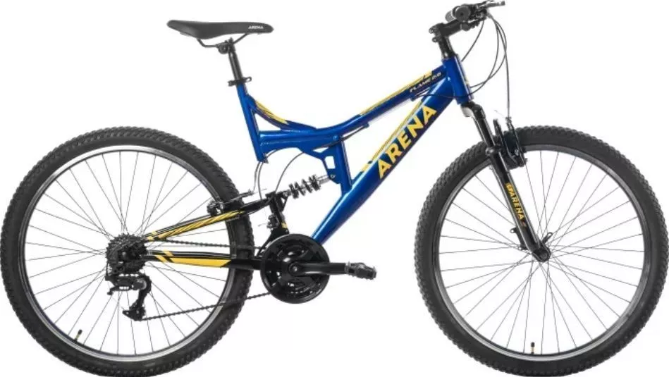 Велосипед Arena Flame 2.0 р.20 2021 (синий/желтый) фото