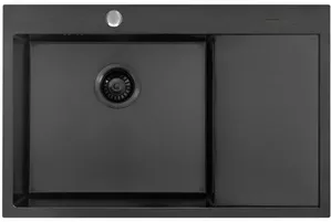 Кухонная мойка Arfeka AF 780*505 L Black PVD Nano фото