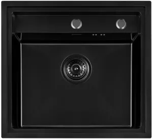 Кухонная мойка Arfeka Eco AF 520*490 Black PVD Nano фото