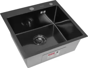 Кухонная мойка Arfeka Eco AR 500*500 Black PVD Nano Decor Millet Grains фото