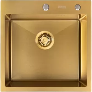 Кухонная мойка Arfeka Eco AR 500*500 Golden PVD Nano фото