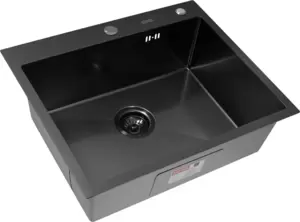 Кухонная мойка Arfeka Eco AR 600*500 Black PVD Nano Decor Volcanic Rock фото