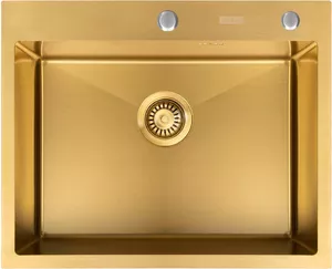 Кухонная мойка Arfeka Eco AR 600*500 Golden PVD Nano фото