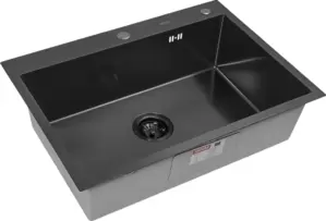 Кухонная мойка Arfeka Eco AR 700*500 Black PVD Nano Dekor Millet Grains фото
