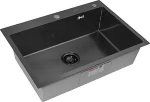 Кухонная мойка Arfeka Eco AR 700*500 Black PVD Nano Dekor Volcanic Rock фото