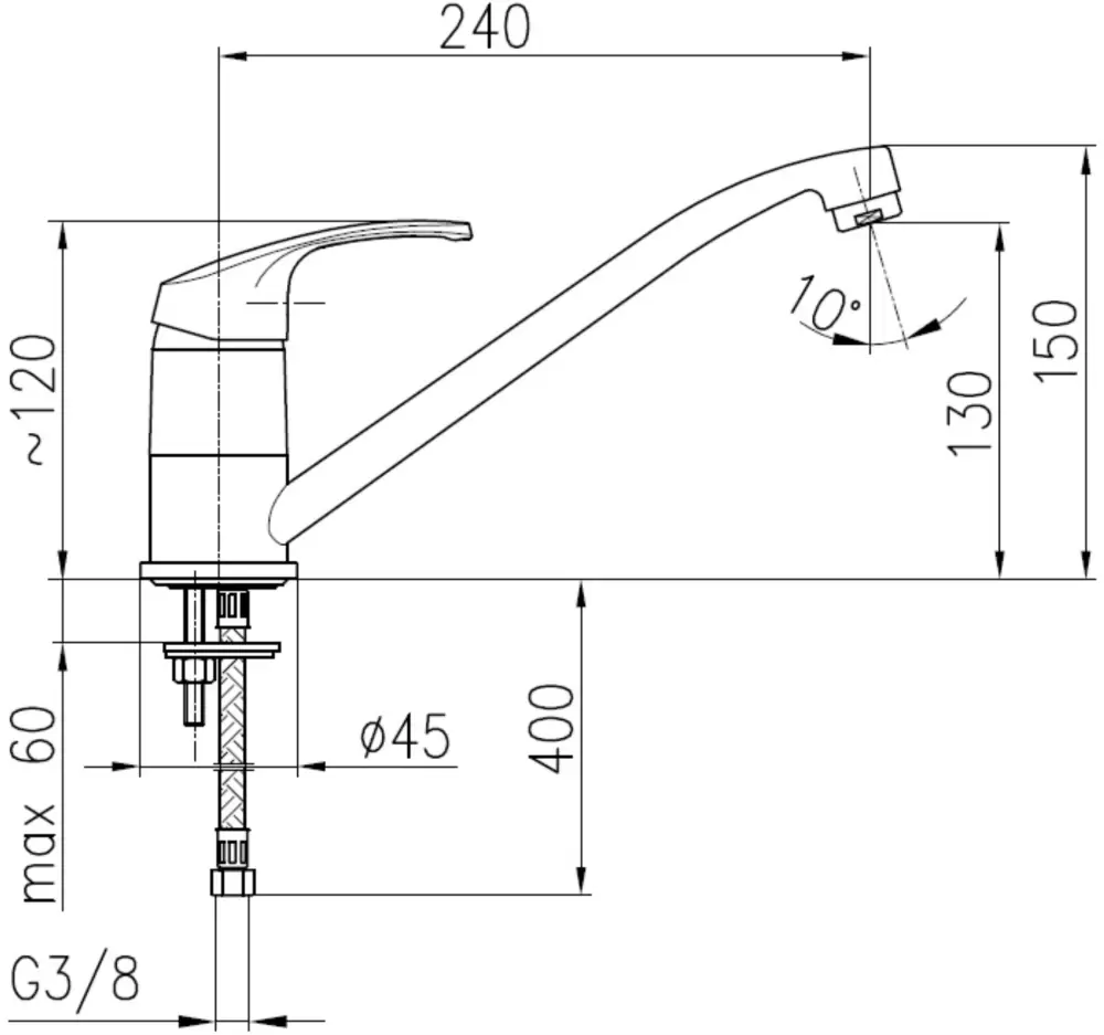 Смеситель Armatura Krzem 4213-915-00 фото