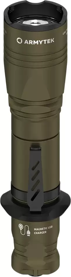 Armytek Dobermann Pro Magnet USB Olive (белый свет)